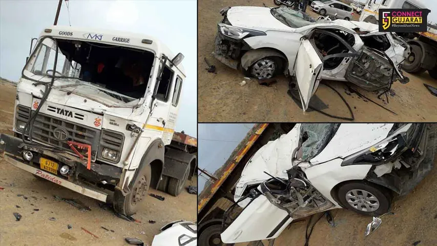 દ્વારકાના કરૂંગા નજીક કાર અને ટ્રક વચ્ચે અકસ્માત : ૨ના મોત,૨ ઘાયલ
