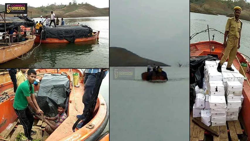 નર્મદા ડેમના ઉપરવાસાં આવી રીતે થતી દારૂની ખેપ, જાણીને ચોંકી જશો...!
