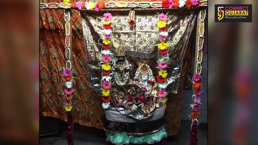 અંકલેશ્વરઃ રાધાવલ્લભ મંદિરે કલાત્મક હિંડોળા દર્શન, ભકતોની જામી ભીડ