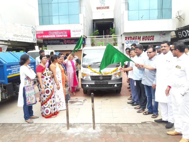 અંકલેશ્વર ખાતે નવા ડોર ટુ ડોર ગાર્બેજ કલેક્શનના વાહનનું કરાયું લોકાર્પણ !