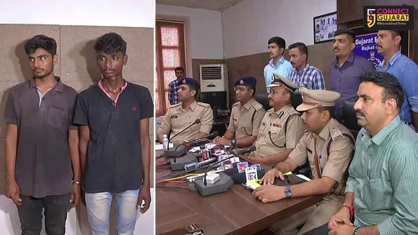 રાજકોટઃ સોની પાસેથી 60લાખની ખંડણી માંગવાના ગુનામાં બે આરોપીઓની ધરપકડ