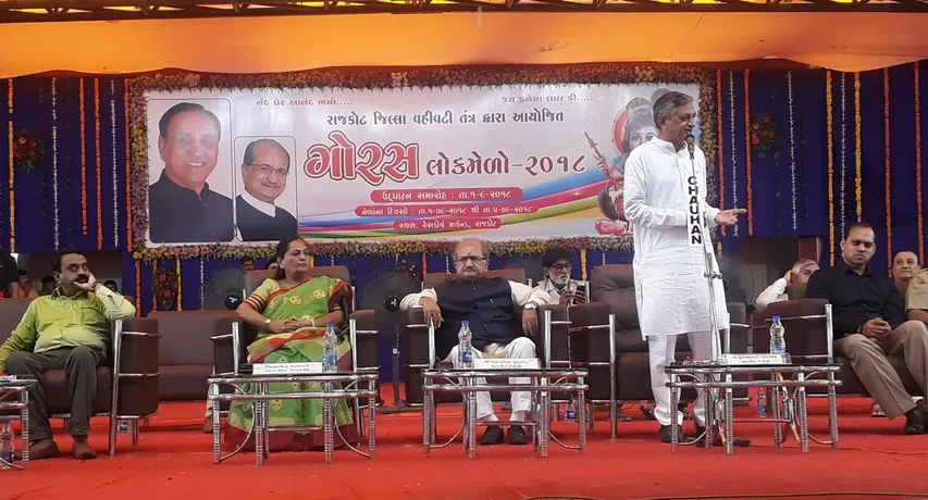 રાજકોટ: ગોરસ લોકમેળાનો શિક્ષણમંત્રી ભુપેન્દ્રસિંહના હસ્તો કરાયો પ્રારંભ