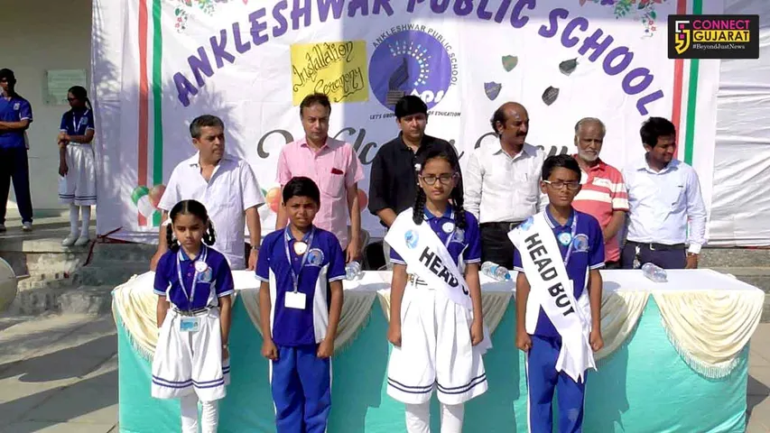 અંકલેશ્વરઃ પબ્લિક સ્કૂલ ખાતે લોકશાહી ઢબે વિદ્યાર્થી પ્રતિનિધિઓની યોજાયી ચૂંટણી