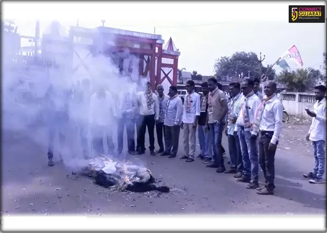 મોંઘવારીનાં રાવણનું થયું દહન, વાલિયા કોંગ્રેસે આપ્યો કાર્યક્રમ