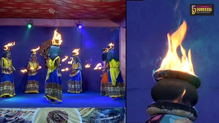 જુઓ કઈ રીતે સળગતી ઈંઢોળી રાખી દિકરીઓ રમી રહી છે રાસ