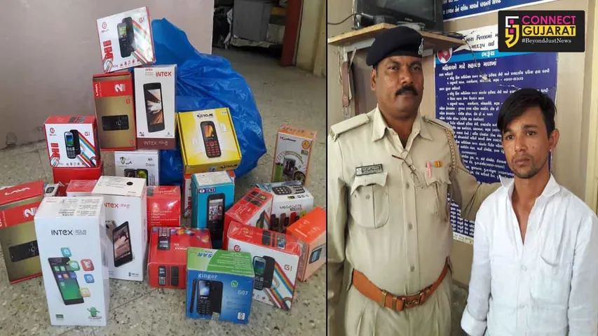 અંકલેશ્વરઃ બીલ વગરનાં 47 મોબાઈલ સાથે દુકાન સંચાલક ઝડપાયો