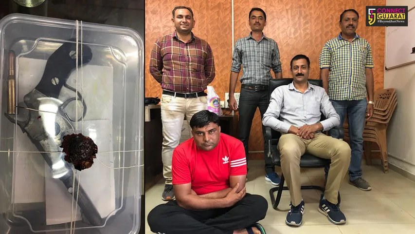 જુનાગઢ પોલીસે ગેરકાયદે હથીયાર સાથે એક ઇસમની કરી અટકાયત