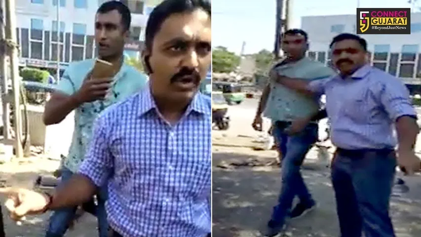 સુરત ડીંડોલી પોલીસ અને મહિલા બુટલેગર વીડિયો મામલો બે પોલીસ કર્મચારી સસ્પેન્ડ