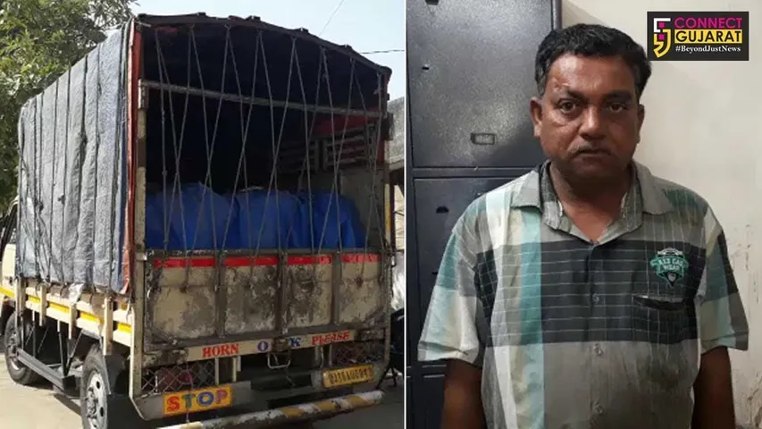 કરજણ: RR સેલે ટોલનાકા પાસેથી અખાધ્ય ગોળના જથ્થા સાથે ૧ ઇસમની કરી અટકાયત