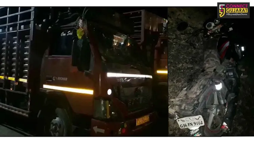 કરજણ : આઇશર ટેમ્પોની ટક્કરે બાઈકસવાર દંપતીનું મોત,એક ગંભીર