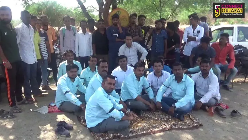 NCTના ૫૦ જેટલા કામદારોએ વેતન મુદ્દે કર્યા ધરણાં.