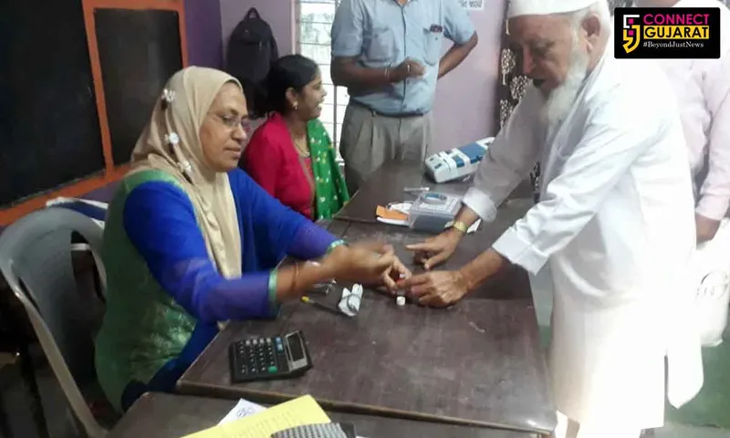 ભરૂચ તાલુકાના ગ્રામ્ય વિસ્તારોમાં  શાંતિ પૂર્ણ મતદાન