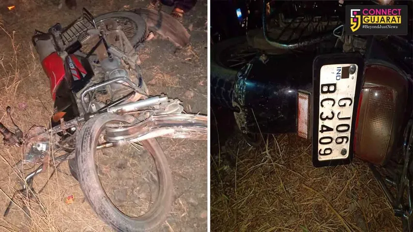 વાગરાના ખડખંડાલી નજીક બની હીટ એંન્ડ રનની ઘટના:બાળક્નું મોત દંપત્તી ઘાયલ