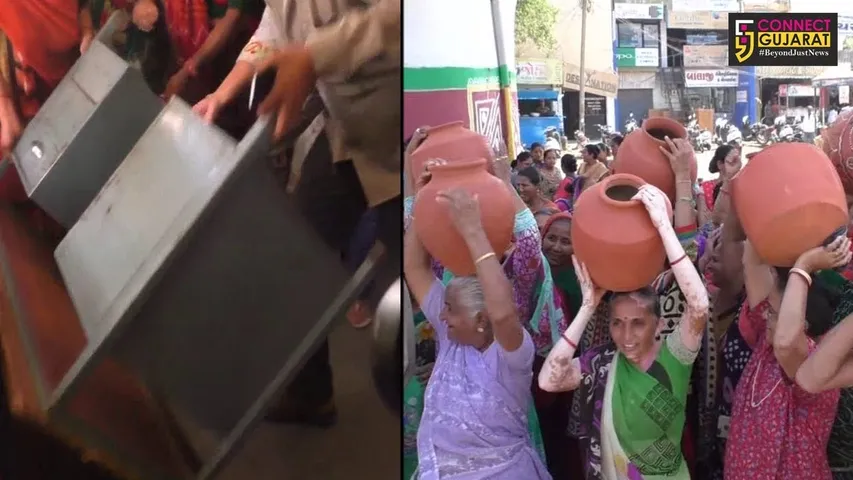 રાજકોટ: ઉનાળાના પ્રારંભે જ શરૂ થઈ પાણીની પારાયણ, મહિલાઓએ નોંધાવ્યો માટલા ફોડી વિરોધ