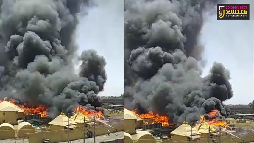 જેતપુર ધોરાજી હાઇવે પરની પધારો હોટલમાં લાગી ભીષણ આગ