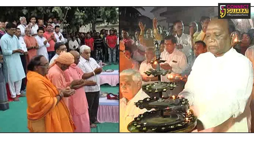 ભરૂચ : નર્મદા નદીના નીર ઉપર આવેલ ગ્રહણને દૂર કરવા“માં રેવા નિર્મલ પ્રવાહ સમિતિ” દ્વારા કરાયું મહા આરતીનું આયોજન