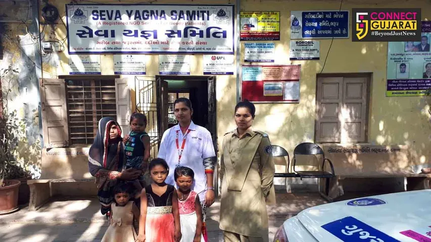 નિરાધારનો આધાર બની ભરૂચ સેવા યજ્ઞ સમિતિ એક મહિલા અને તેના ૪ બાળકોને આપ્યો આશ્રય..!