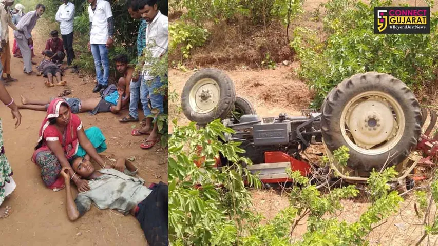 ઝઘડિયાના મોરણ ગામે ટ્રેક્ટર પલ્ટી જતાં ૧નું મોત ૩ને ઇજા