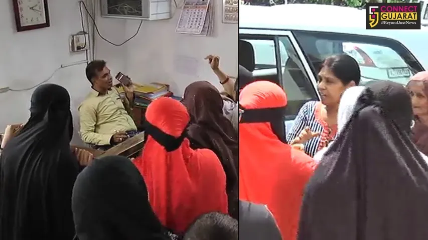 ભરૂચ: ગટરના પાણી ઘરમાં ઘૂસી જતાં લોકોએ કર્યો નગરપાલિકા પ્રમુખનો ઘેરાવ