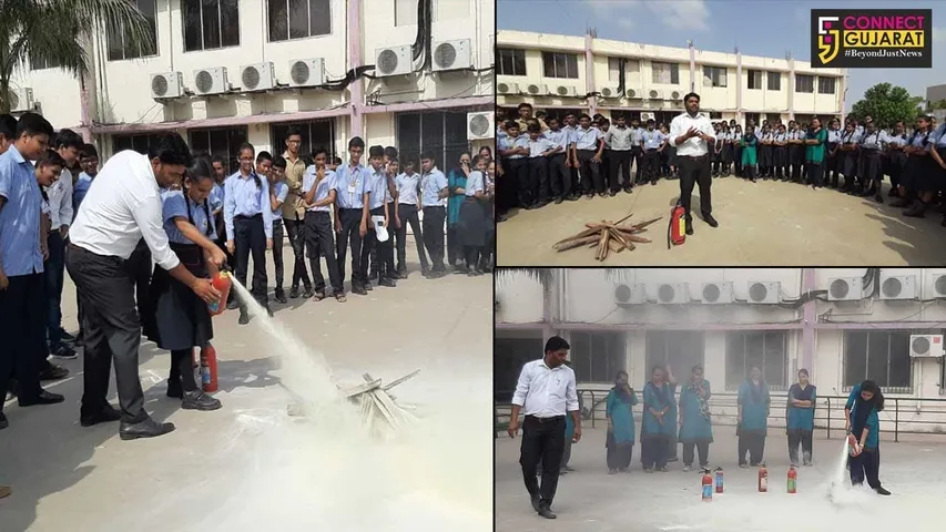 ભરૂચ: જય અંબે ઇન્ટરનેશનલ શાળાના વિદ્યાર્થીઓને ફાયર એન્ડ સેફ્ટીનું અપાયું માર્ગદર્શન