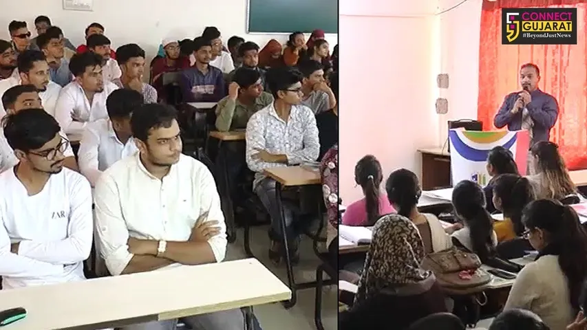 ભરૂચ લક્ષ્મીનારાયણ દેવ કોલેજ ઓફ ફાર્મસી ખાતે યોજાયો વ્યસન મુક્તિ સેમિનાર