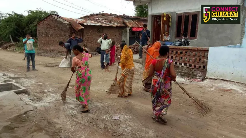 કરજણ:રોગચાળાની ભીતીથી પાલિકા સફાળી જાગી, હાથધર્યું સફાઇ કામ