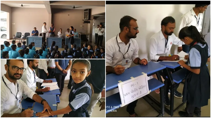 અરવલ્લી : મોડાસાની જીનિયસ સ્કૂલમાં શાળા પંચાયત ચૂંટણીનું આયોજન