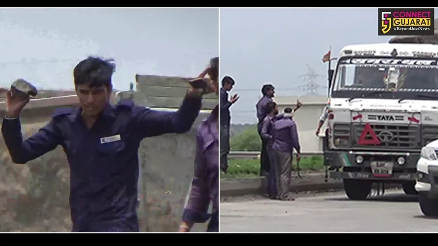 અંકલેશ્વર ભરૂચને જોડતા નર્મદા ટોલ પ્લાઝા ઉપર ટોલ કર્મીઓની સામે આવી લુખ્ખી દાદાગીરી