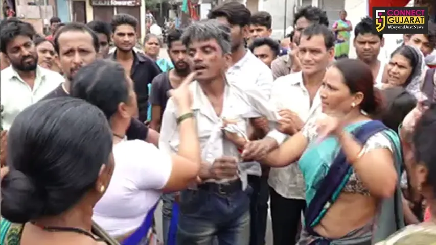 સુરત પાંડેસરમાં ૭ વર્ષીય બાળકીની છેડતી કરનારને મહિલાઓએ જાહેરમાં ચખાડ્યો મેથીપાક