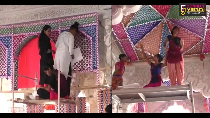 ભૂજ સ્વામિનારાયણ મંદિરમાં પ્રથમ વખત મળશે હિરના હિંડોળાના દર્શનનો લાભ