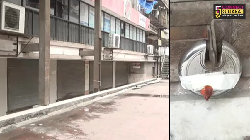 સુરત નવ મંગલ કોમ્પલેક્ષમાં ચાલતી ક્લાસીસ સહિત 150 દુકાનોને મારવામાં આવ્યું સીલ