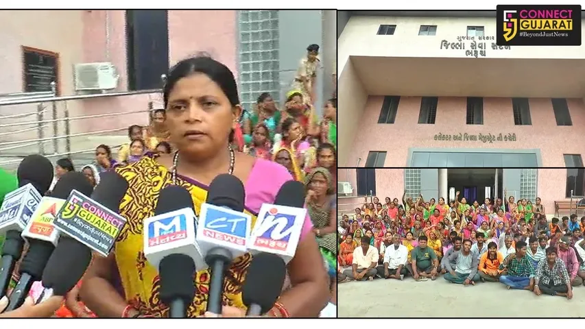 ભરૂચ : માછીમાર સમાજનું આંદોલન બન્યું વધુ ઉગ્ર: કલેક્ટરનો કર્યો ઘેરાવ