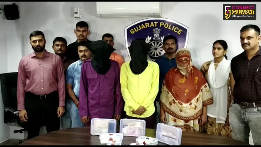 સુરત14.93 લાખનું 298.77 કિલો ડ્રગ્સ સાથે મહિલા સહિત ત્રણ ઝડપાયા