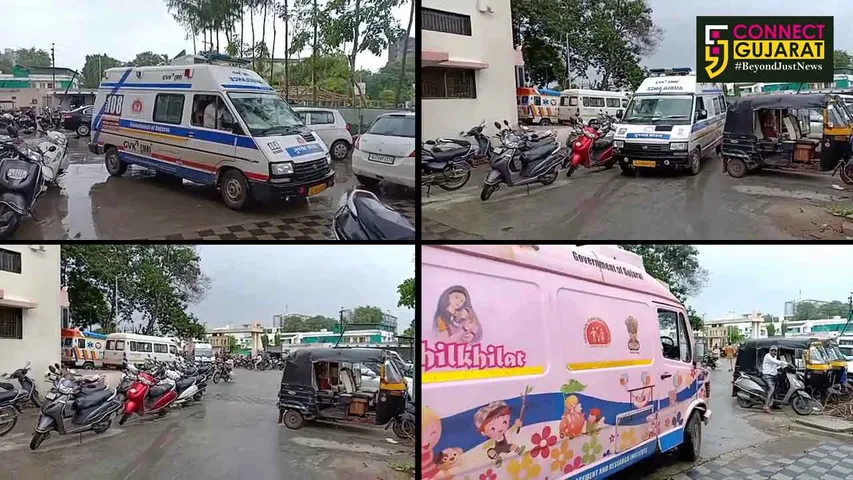 ભરૂચ સિવિલ હોસ્પિટલમાં આડેધડ પાર્કિંગ:ઇમરજન્સી વાહનો અટવાયા