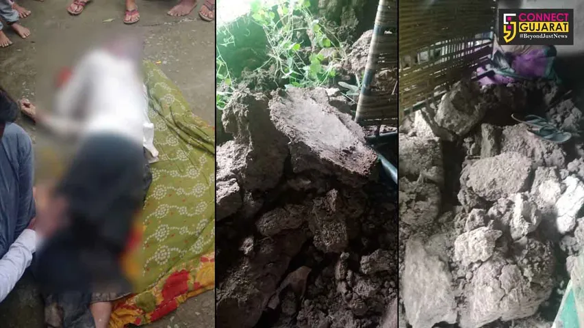 આમોદ: સુંઠોદરા ગામે કાચા મકાનની દીવાલ ધરાશાયી થતા એક વૃદ્ધ દબાયા