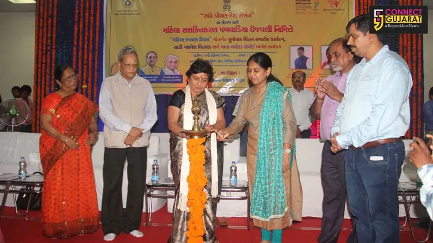 ભરૂચના આંગણે મંત્રી વિભાવરી દવેના અધ્યક્ષસ્થાને સુપોષણ ચિંતન સમારોહ કાર્યક્રમ યોજાયો