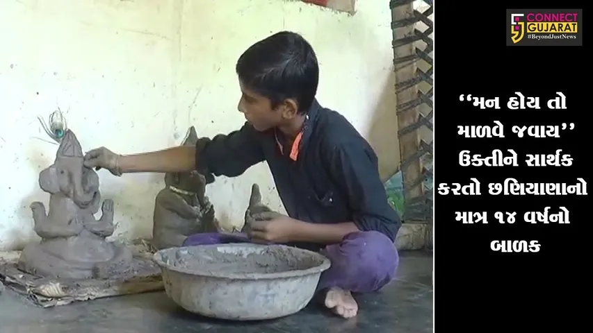 “મન હોય તો માળવે જવાય” ઉક્તીને સાર્થક કરતો છણિયાણાનો માત્ર ૧૪ વર્ષનો બાળક