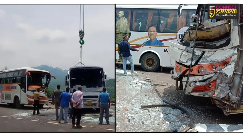 નર્મદા : સ્ટેચ્યુ ઓફ યુનિટી નજીક બે બસ વચ્ચે સર્જાયો અકસ્માત, ૨૫થી વધુ મુસાફરોને પહોચી ઈજા