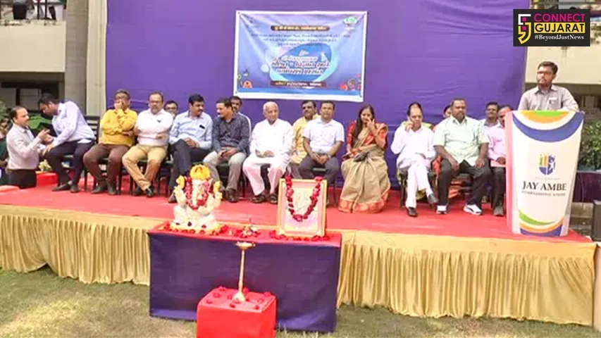 ભરૂચ: જય અંબે ઇન્ટરનેશનલ સ્કુલમાં ગણિત, વિજ્ઞાન અને પર્યાવરણ પ્રદર્શન : 227 કૃતિઓની રજૂઆત