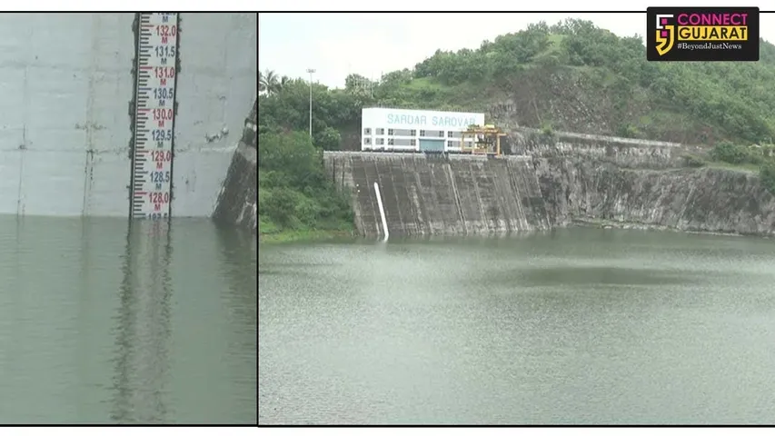 નર્મદા ડેમની સપાટી ગત વર્ષની સરખામણીએ ૧૬.૦૪ મીટર વધી