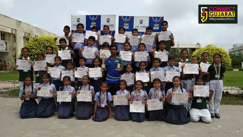 ઇન્ટર સ્કૂલ કરાટે ચેમ્પીયનશીપ-ભરૂચમાં જય અંબે ઇન્ટરનેશનલ સ્કુલના વિદ્યાર્થીઓ રહ્યાં અવ્વ્લ