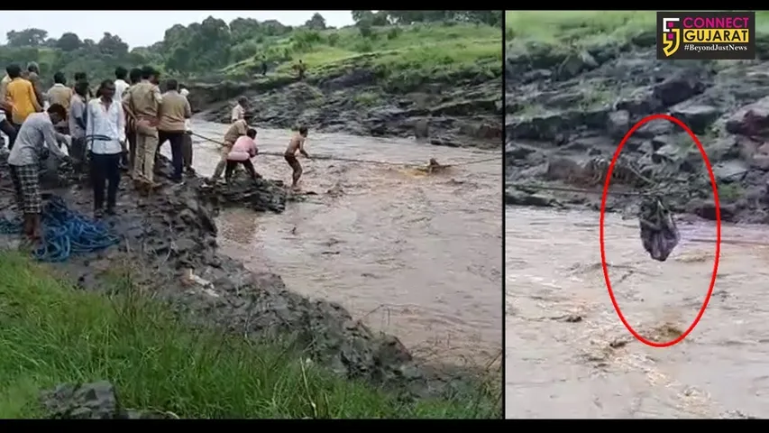 નર્મદા :  કોઠી ગામ નજીક ખાડીમાં ફસાયેલી બાળકીનું કરાયું રેસ્કયુ