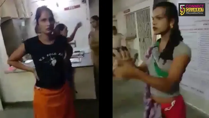 દાહોદ : લીમડી પોલીસ સ્ટેશનમાં કિન્નરોએ અર્ધનગ્ન હાલતમાં મચાવ્યો હોબાળો