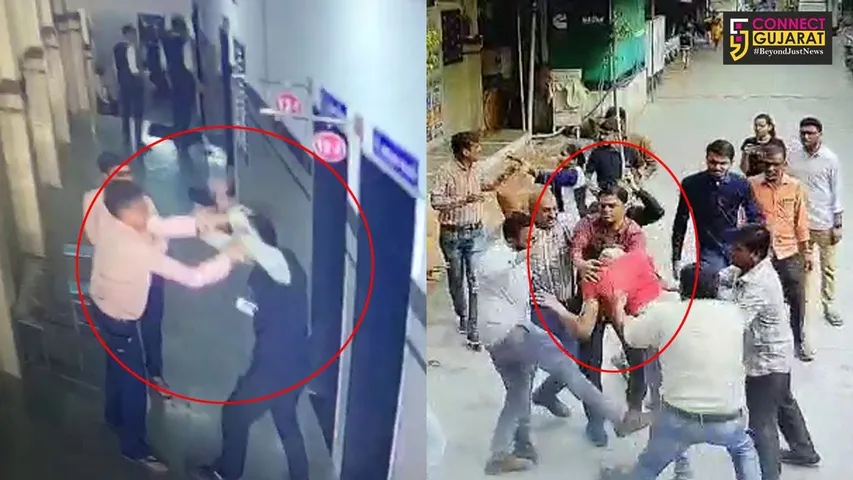 સુરત : શિક્ષકે વિદ્યાર્થીને માર માર્યો તો વાલીઓએ પણ કરી શિક્ષકની ધોલાઇ