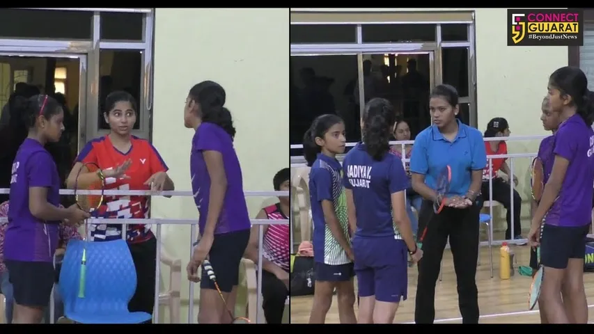 નવસારી : રાજયકક્ષાની બેડમિન્ટન સ્પર્ધામાં 220 ખેલાડીઓએ બતાવ્યું કૌવત