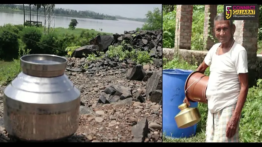 નર્મદા : જિલ્લાનું એક એવું ગામ જયાં સરપંચ પણ પીવાના પાણી માટે ઉભા રહે છે લાઇનમાં