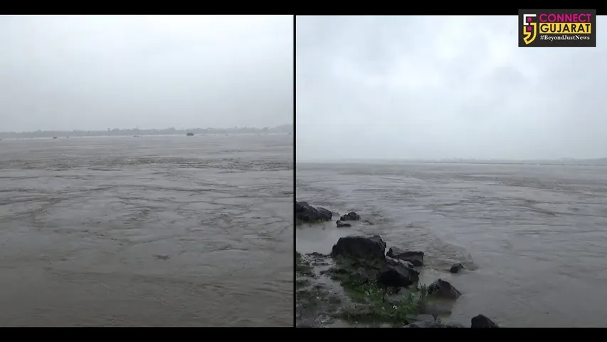 ભરૂચ : લોકમાતા નર્મદામાં ઘોડાપુર : નીચાણવાળા વિસ્તારો બન્યાં પાણી પાણી