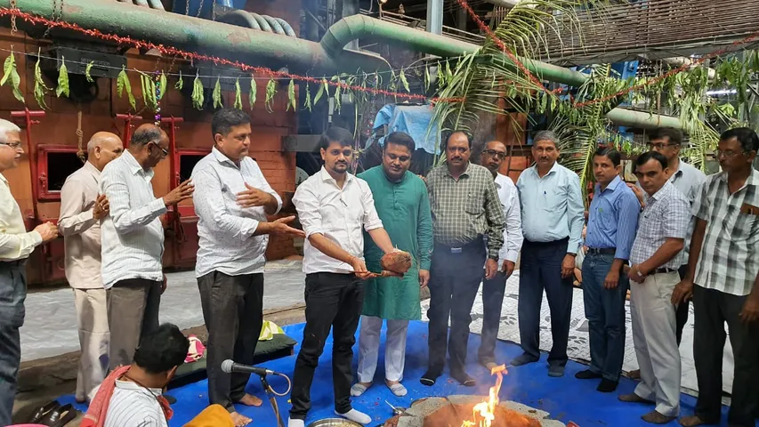 વાલિયા: શ્રી ગણેશ સુગરમાં બોયલર અગ્નિ પ્રદિપ્ત પુજા વિધિ સંપન્ન