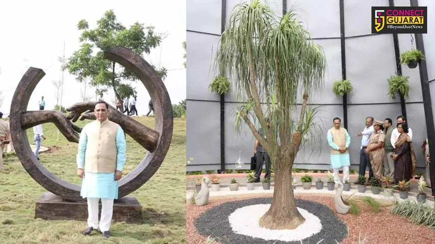 સીએમ વિજય રૂપાણીએ કેવડિયા ખાતે આરોગ્ય વનની લીધી મુલાકાત