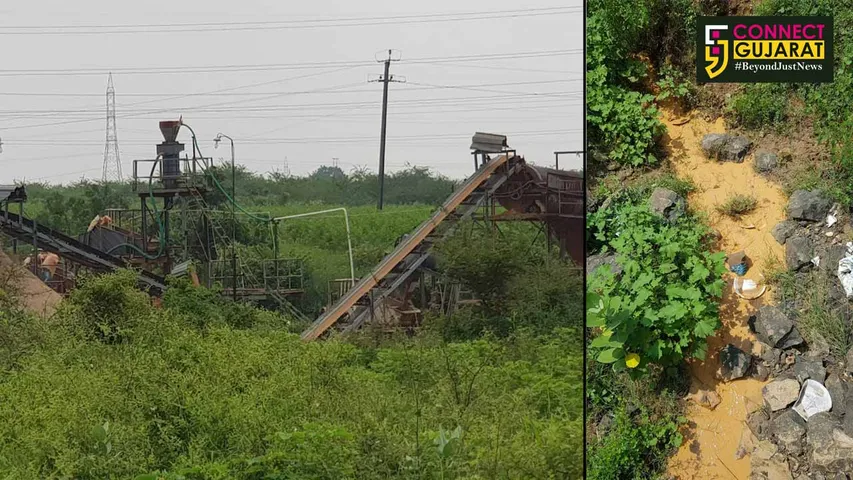 ભરૂચ: ઝઘડીયામાં પિરામિડ સિલિકા ઇન્ડસ્ટ્રીઝ દ્વારા છોડાતા પ્રદૂષિત પાણીના જીપીસીબીએ નમૂના લીધા